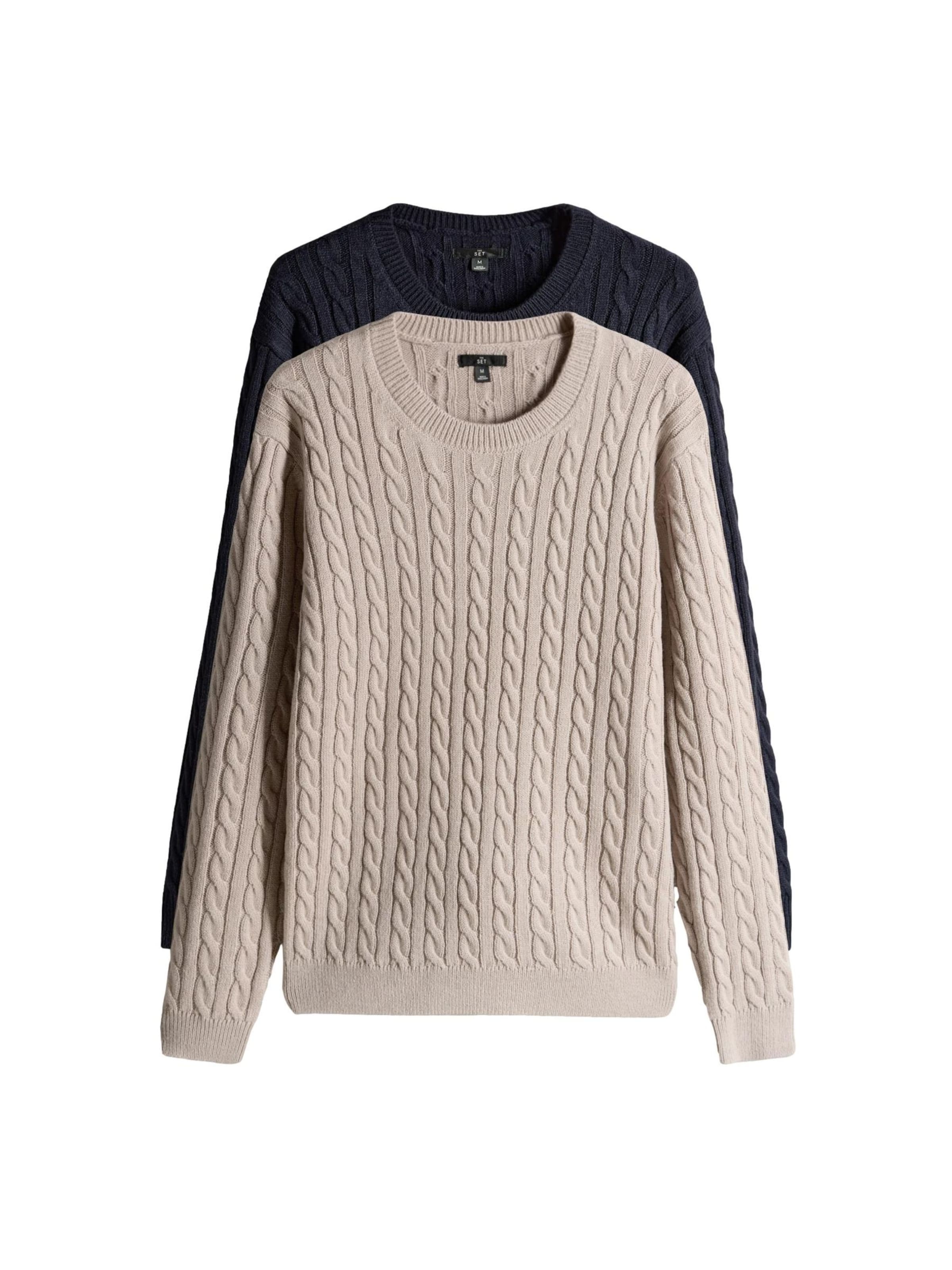smėlio The Set Megztinis: priekis