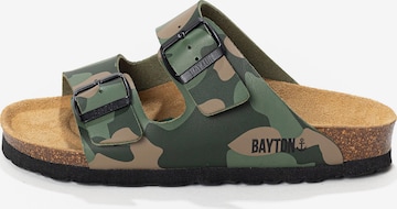 Calzatura aperta 'Athena' di Bayton in verde: frontale