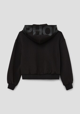 s.Oliver Zip-Up Hoodie in Black