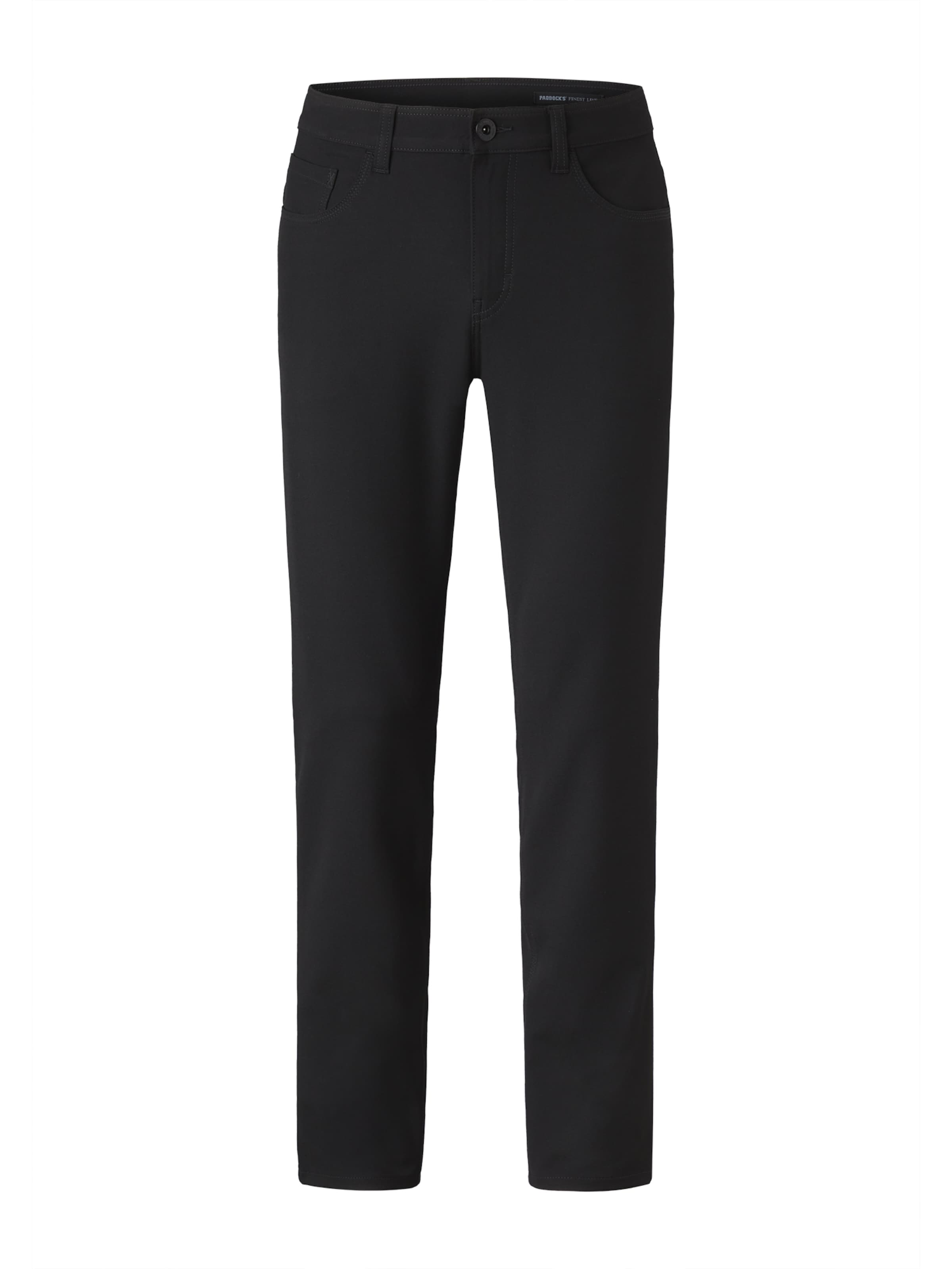 PADDOCKS Regular Pants in Black: front