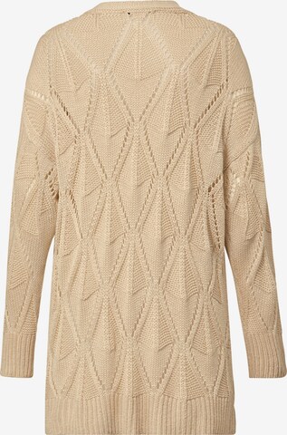 Sara Lindholm Oversized Cardigan in Beige