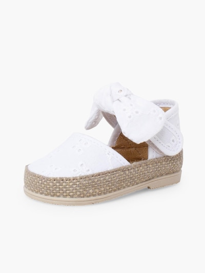 Pisamonas Sandales en 36 en blanc, Vue avec produit