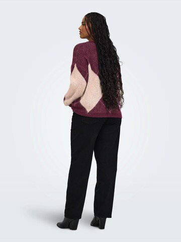 ONLY Carmakoma - Pullover 'CARNOEME' em roxo