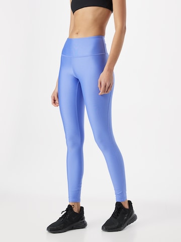 UNDER ARMOUR Skinny Sportovní kalhoty – modrá: přední strana