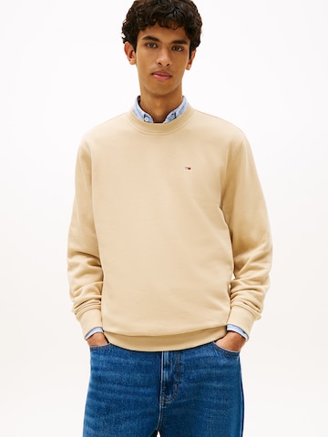Felpa di Tommy Jeans in beige: frontale