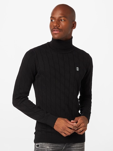 Gabbiano Sweater in Black: front