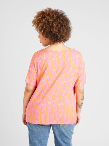 ONLY Carmakoma - Blusa 'MARRAKESH' em rosa