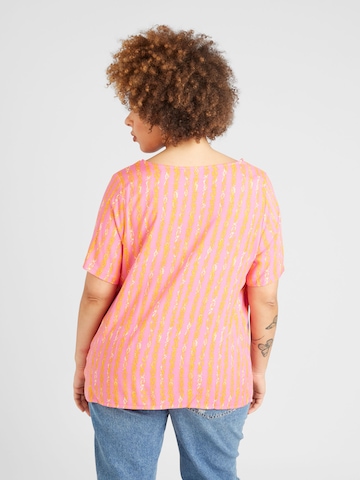 ONLY Carmakoma - Blusa 'MARRAKESH' en rosa