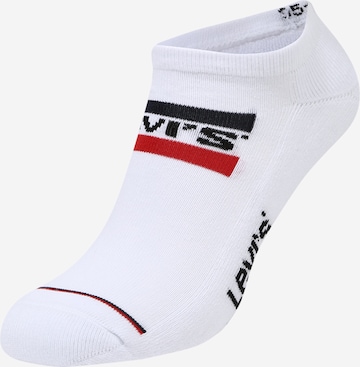 LEVI'S Къси чорапи в бяло: отпред