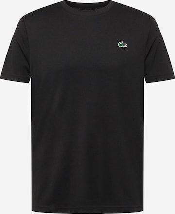 T-Shirt fonctionnel Lacoste Sport en noir : devant