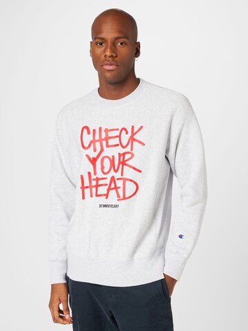 Champion Authentic Athletic Apparel Sweatshirt in Grey: front