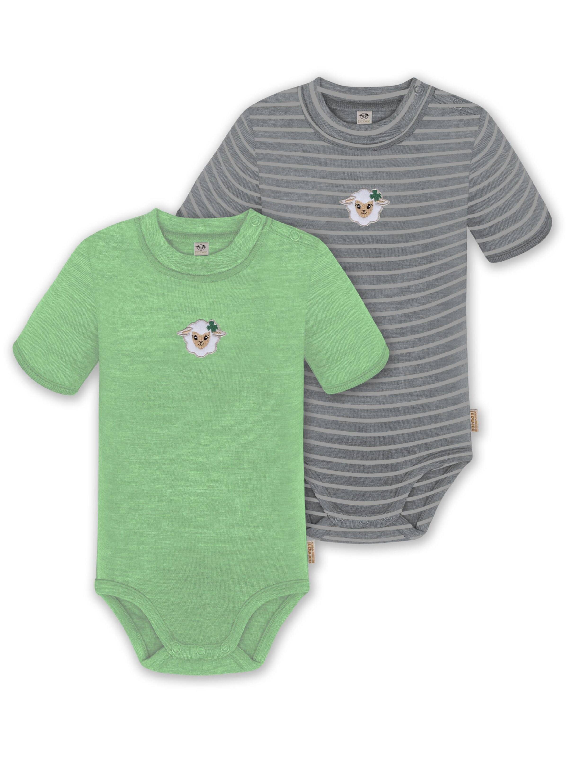 Barboteuse / body 'Tihoi' normani en gris : devant