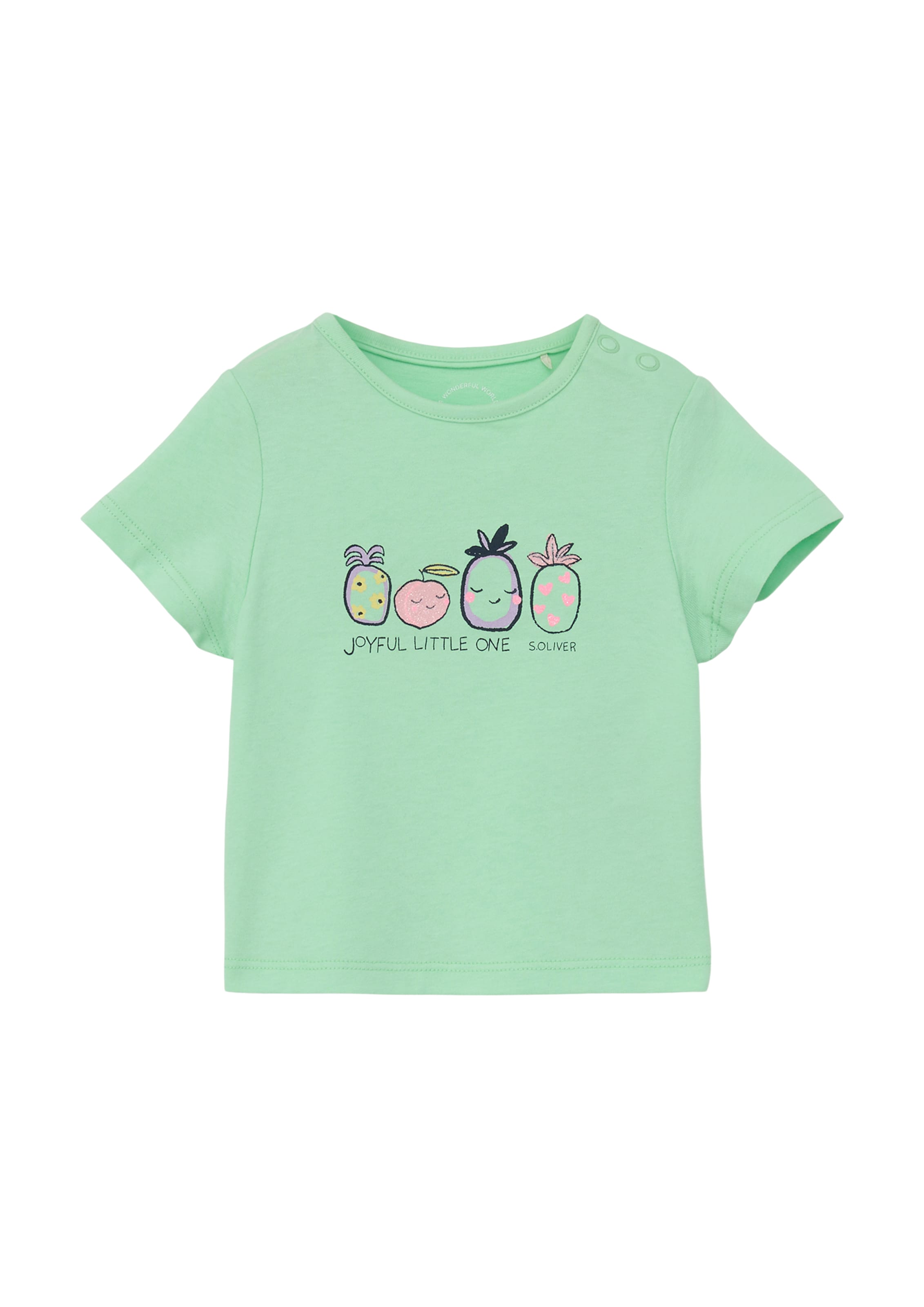 s.Oliver Μπλουζάκι σε πράσινο: μπροστά