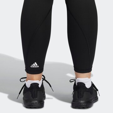 ADIDAS SPORTSWEAR Skinny Workout Pants 'Optime Trainicons 3-Stripes' in Black