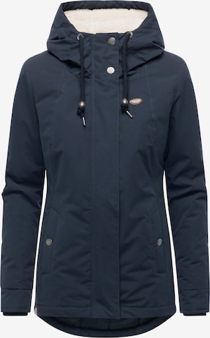 Ragwear Функционално яке 'Alvena' в синьо: отпред