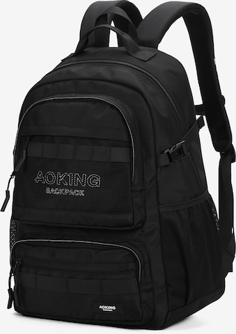 Aoking Backpack in Black: front
