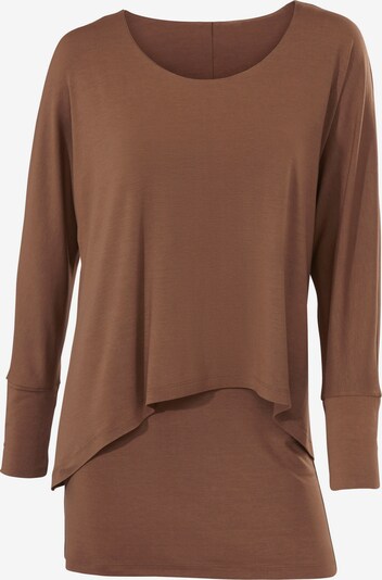 heine Rundhalsshirt in camel, Produktansicht