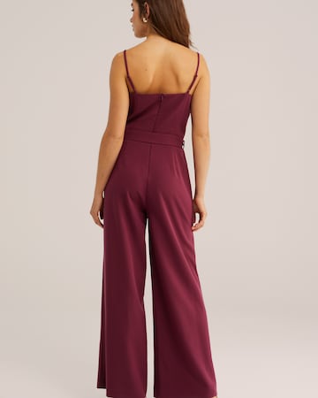 WE Fashion Kombinezon | rdeča barva