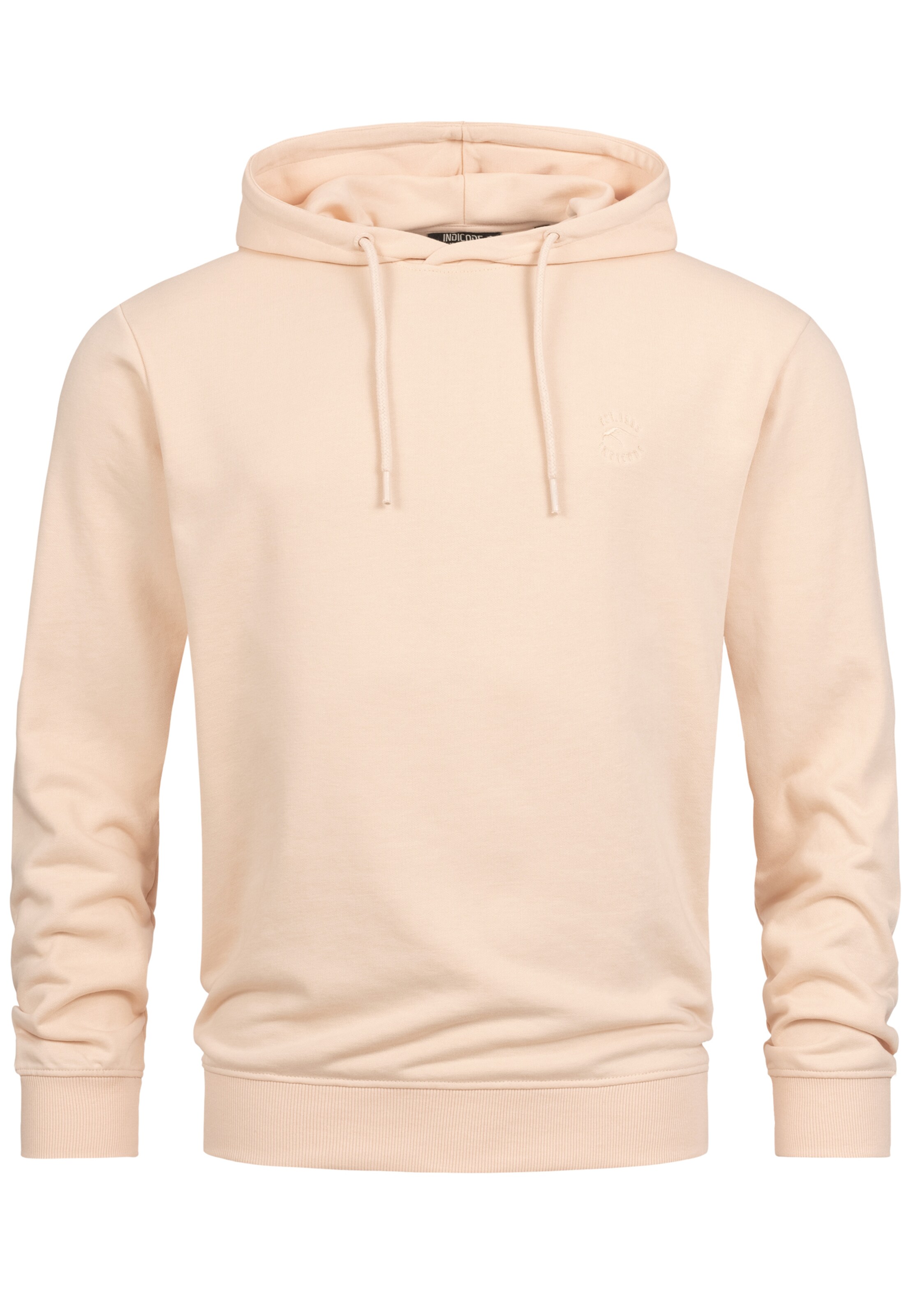 INDICODE JEANS Sweatshirt 'Simpson' in Beige: voorkant