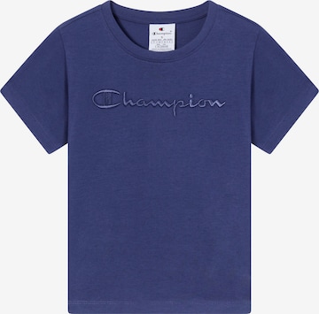 T-Shirt Champion Authentic Athletic Apparel en bleu : devant