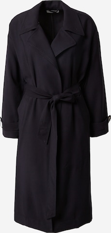 ABOUT YOU Between-Seasons Coat 'Vicky Trenchcoat' in Black: front
