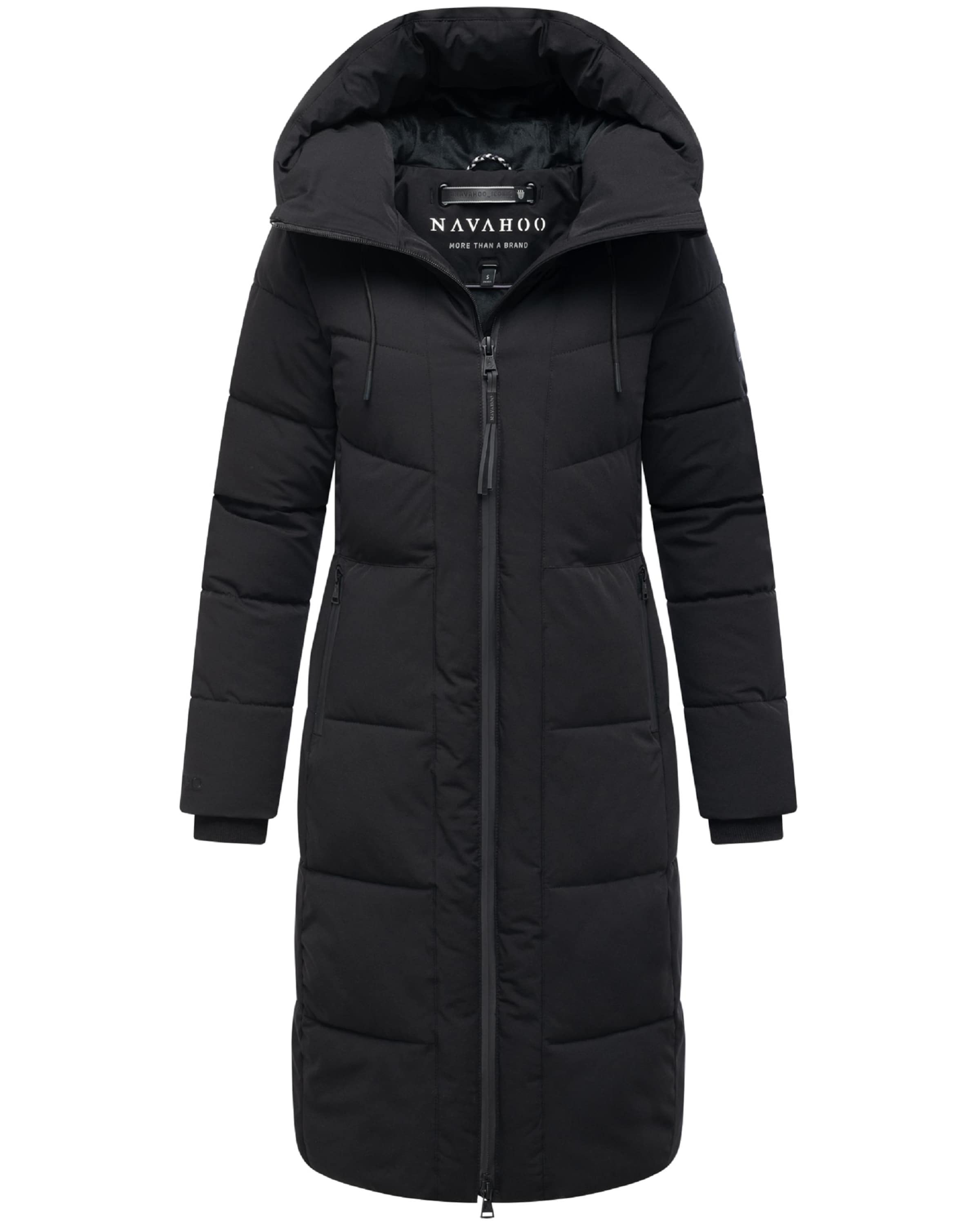 Palton de iarnă 'Schokokuss XIV' de la NAVAHOO pe negru