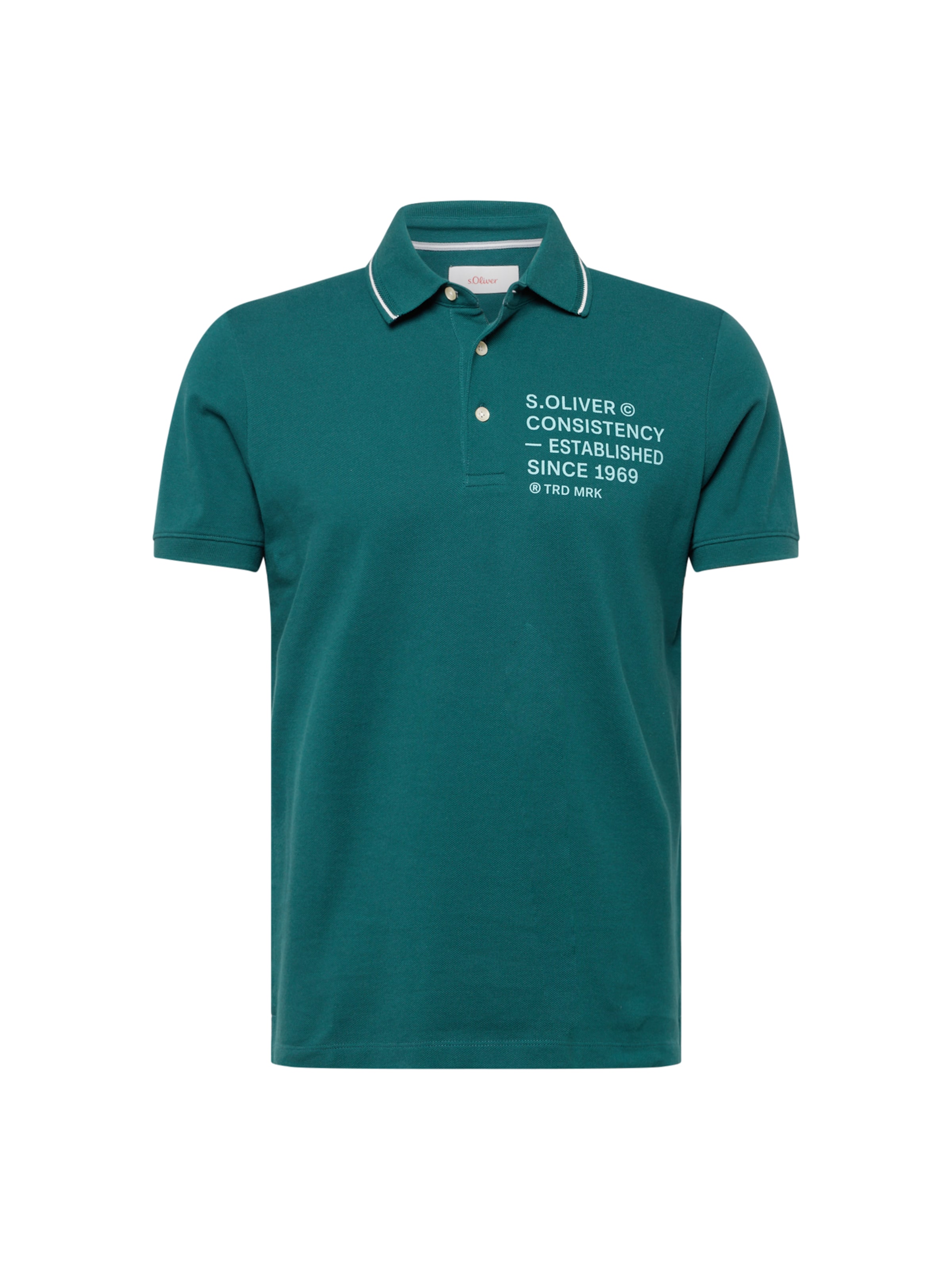 s.Oliver Poloshirt in Grün: Vorderseite