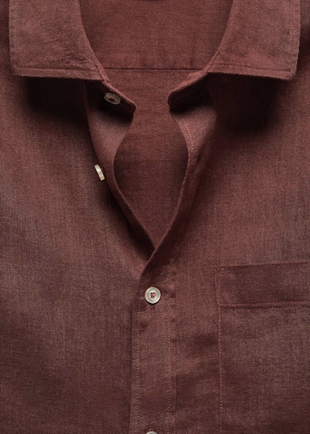 MANGO MAN Regular fit Button Up Shirt 'Avispa' in Red