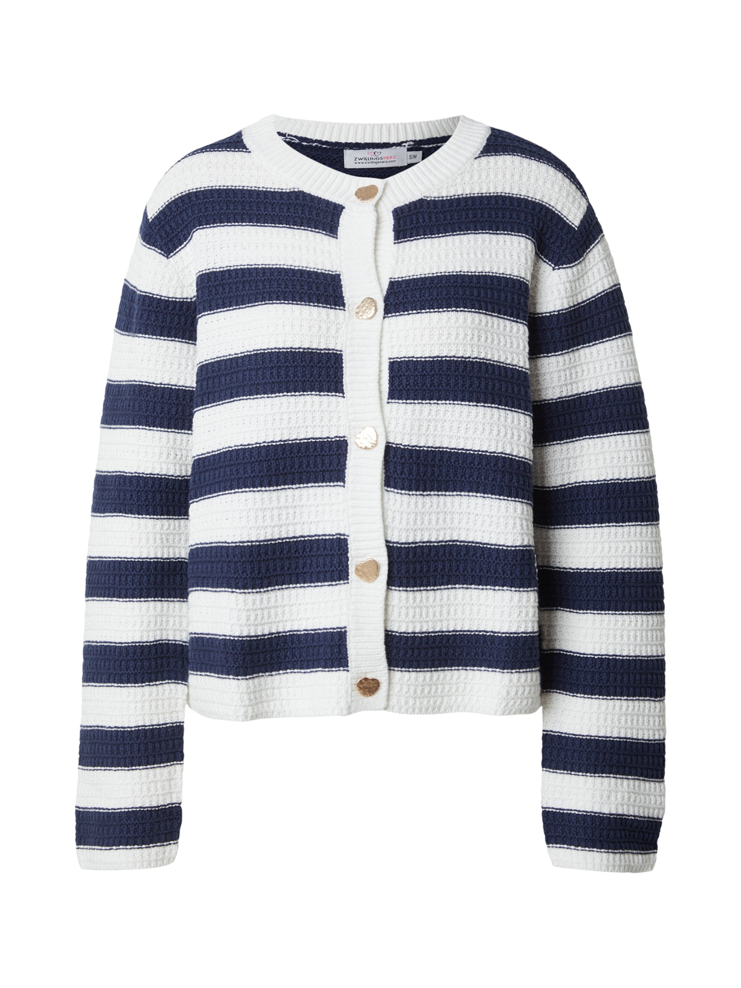 Cardigan Zwillingsherz en bleu : devant