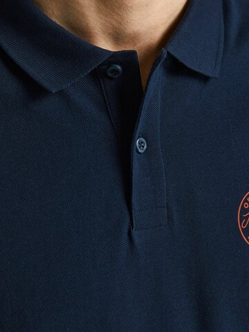 JACK & JONES Poloshirt 'Shark' in Blau