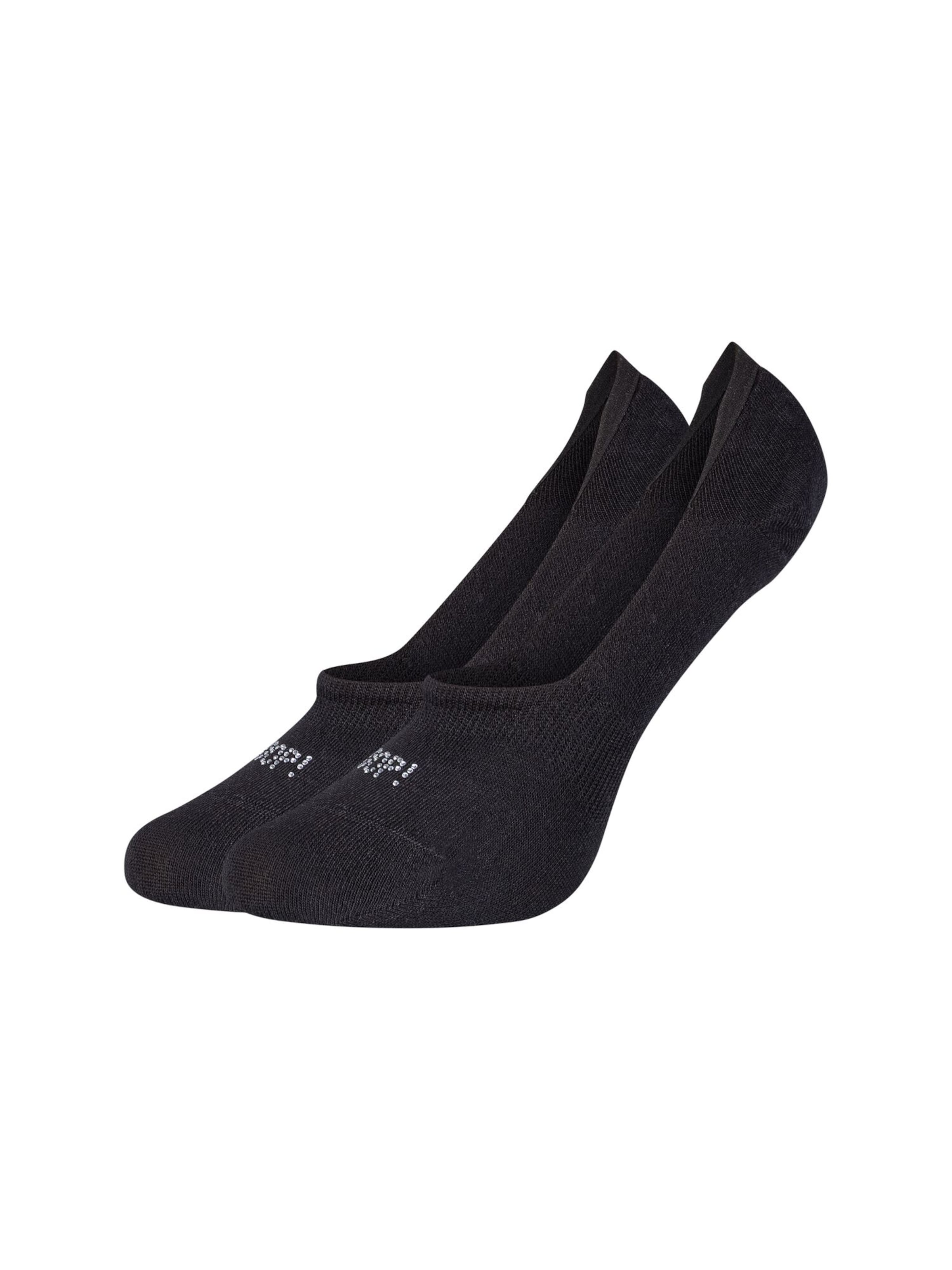 JOOP! Enkelsokken 'Crystal' in Zwart: voorkant