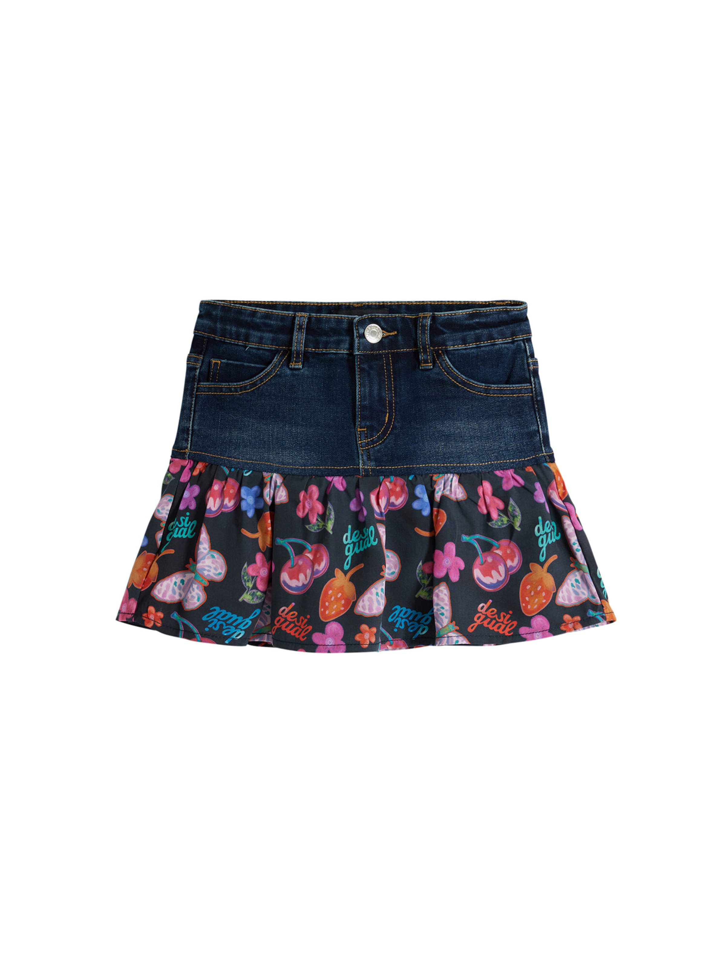 Desigual Spódnica w kolorze niebieski: przód