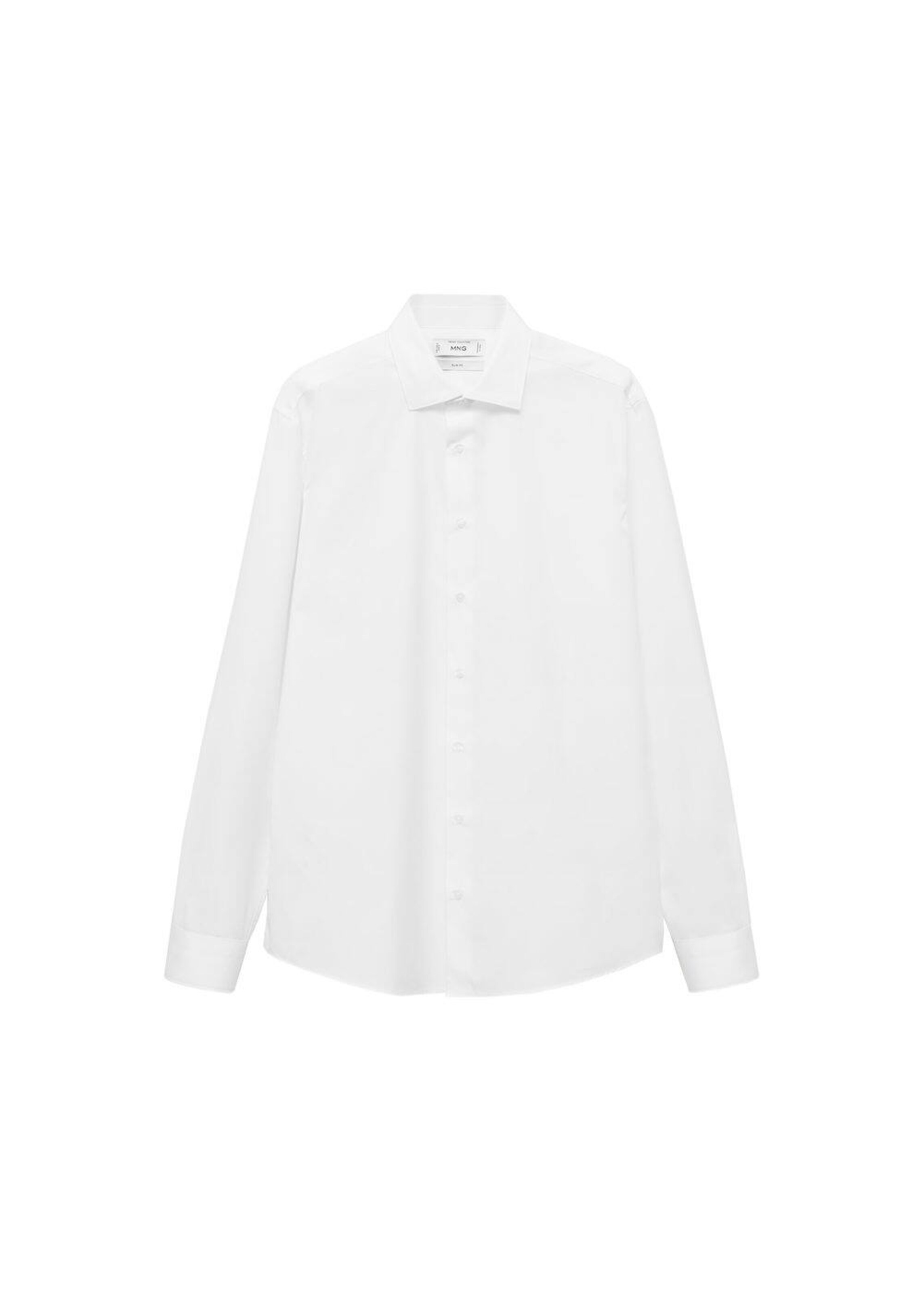 MANGO MAN Slim Fit Hemd 'Emeritol' in Weiß