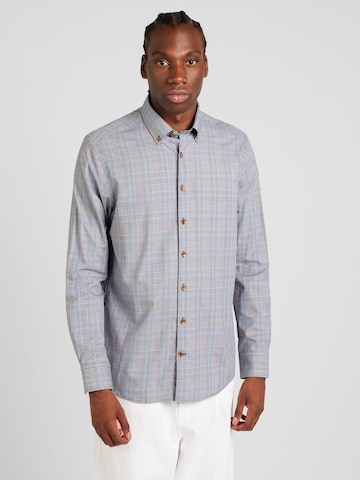 bugatti Regular Fit Hemd in Blau: Vorderseite