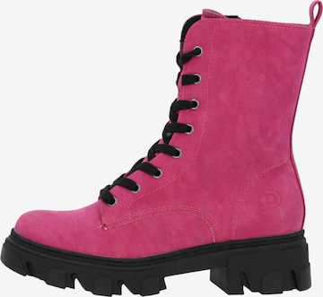 Palado Lace-Up Boots in Pink