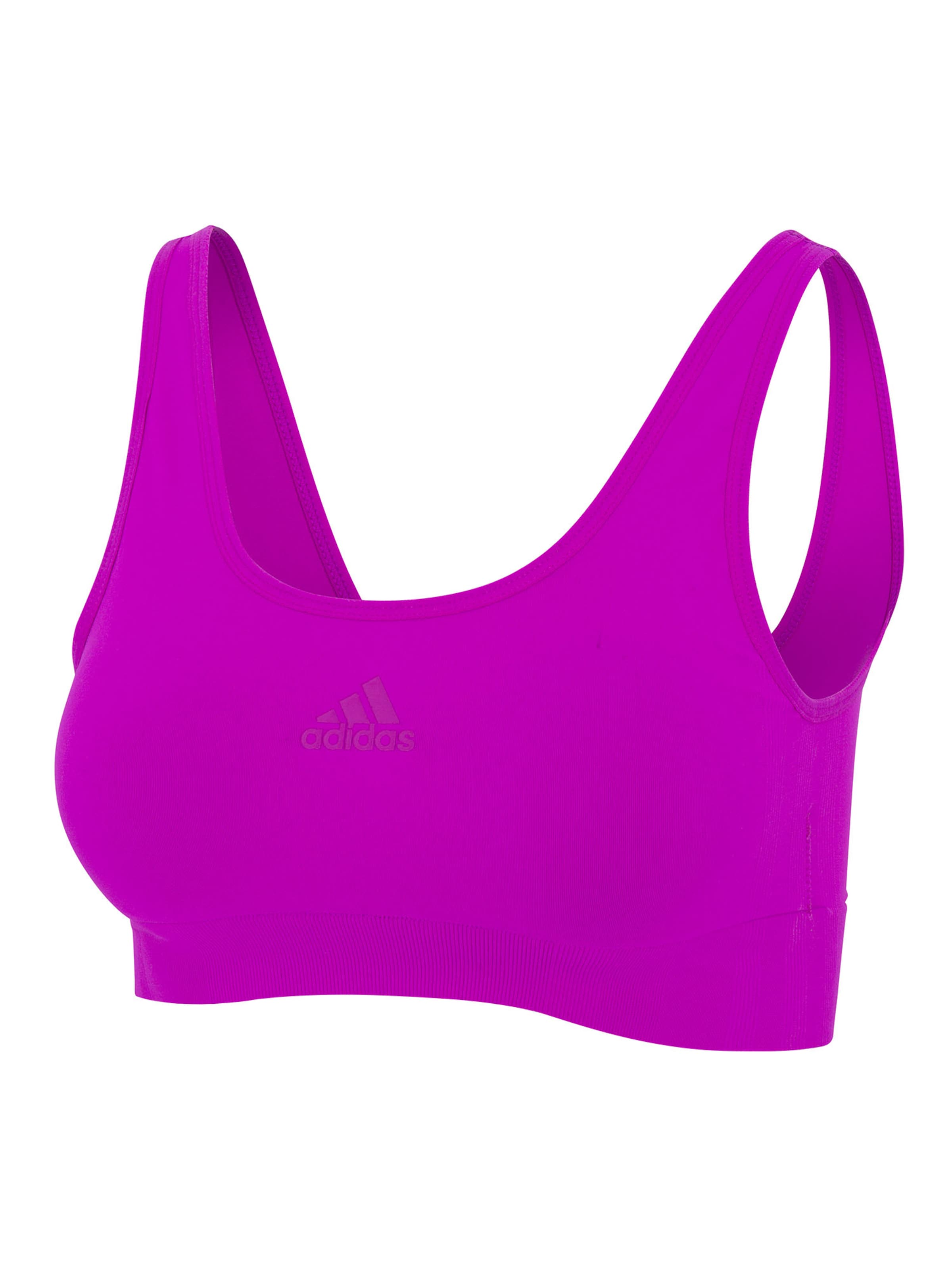Soutien-gorge ' SCOOP LOUNGE BRA ' ADIDAS SPORTSWEAR en rose : devant