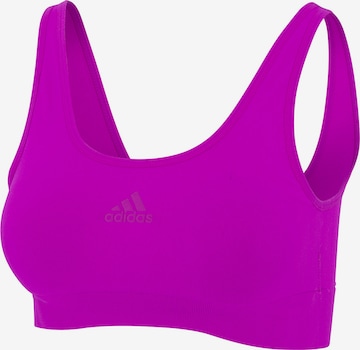 Bustier Soutien-gorge ' SCOOP LOUNGE BRA ' ADIDAS SPORTSWEAR en rose : devant