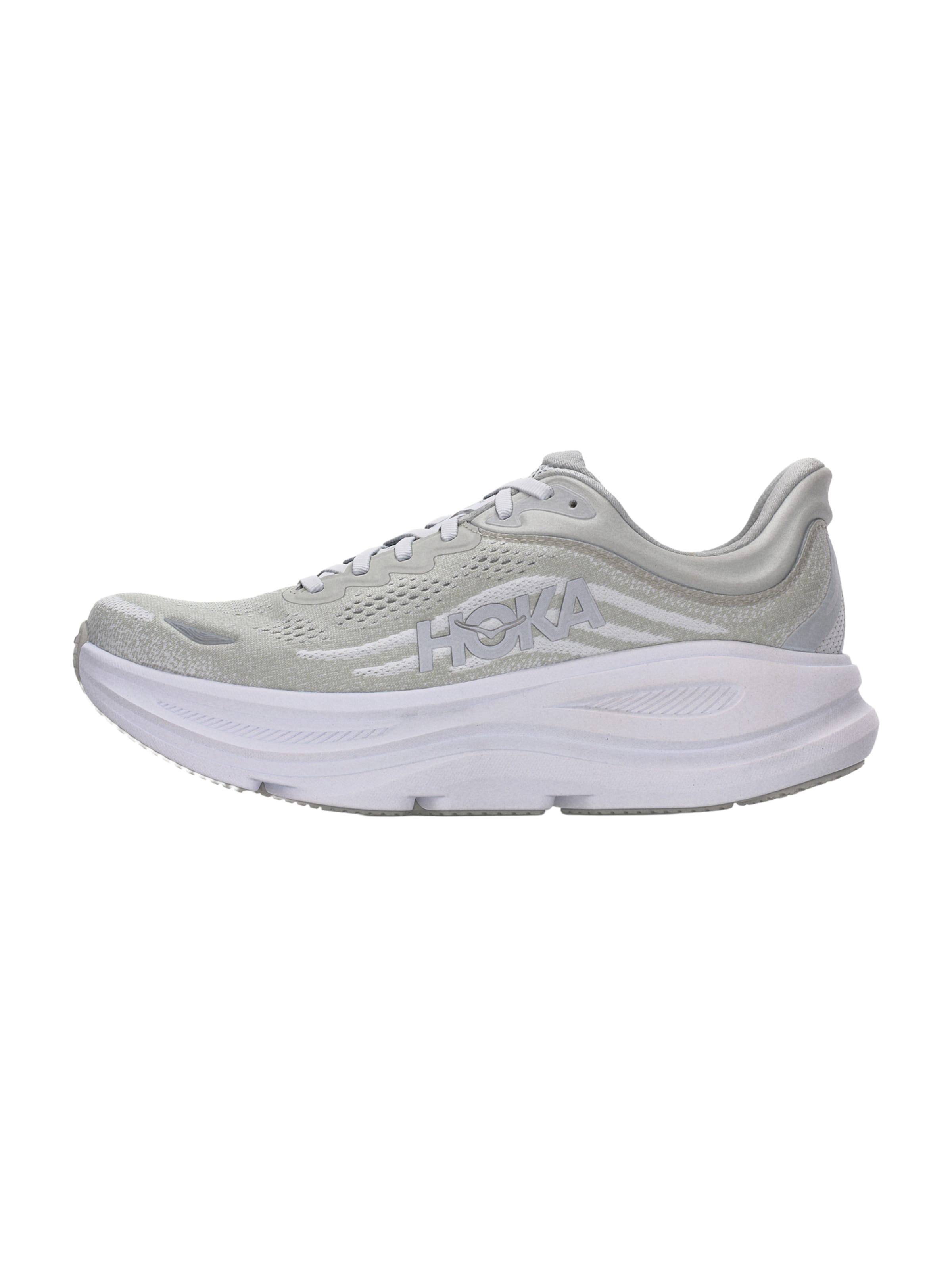 Scarpa da corsa 'BONDI 9' HOKA di colore greige / grigio chiaro / bianco, Visualizzazione prodotti