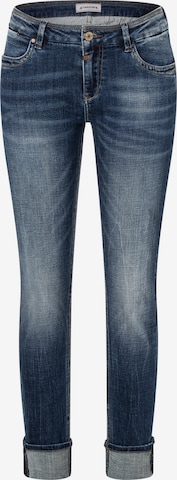 TIMEZONE Slimfit Jeans 'Marah' in Blauw: voorkant