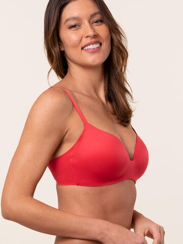 Royal Lounge Intimates T-shirt Bra 'Royal Delite' in Red
