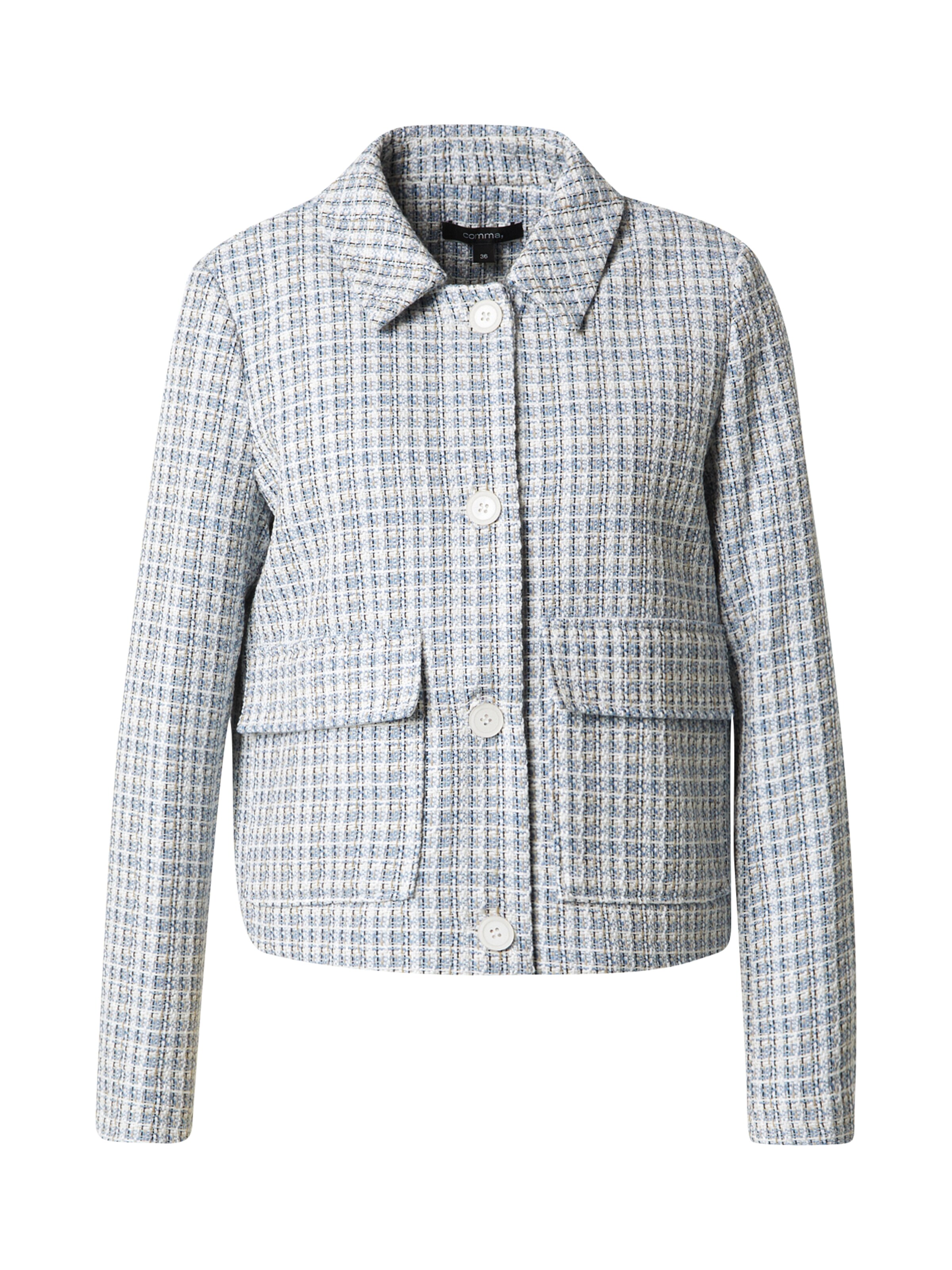 COMMA Φθινοπωρινό και ανοιξιάτικο μπουφάν σε μπλε: μπροστά