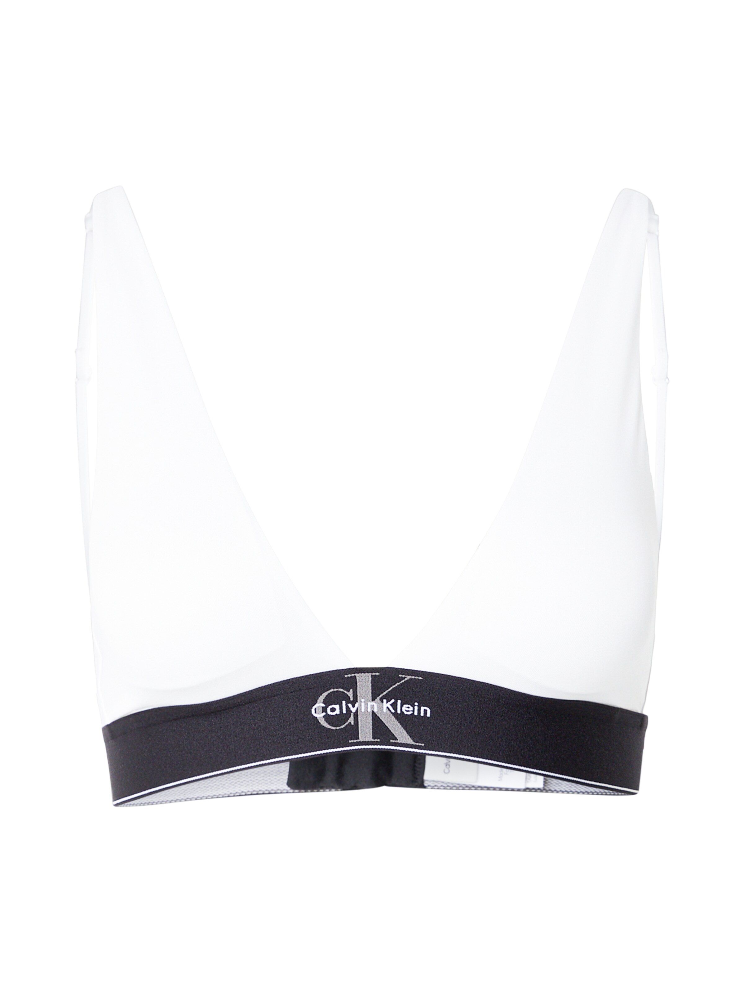 Calvin Klein Underwear Triangen Behå i vit: framsida