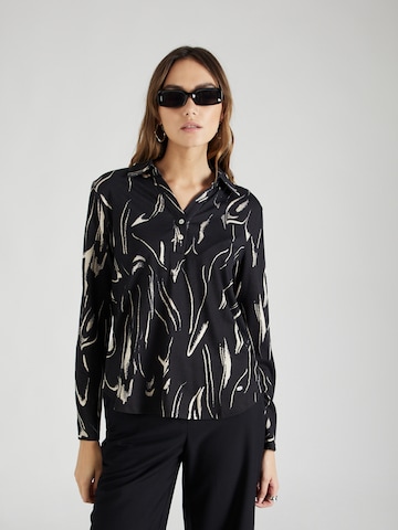 Key Largo Blouse 'SCALA' in Zwart: voorkant