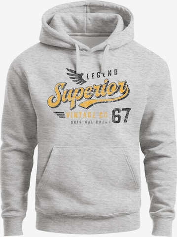 Neverless Sweatshirt 'Superior Vintage' in Grey: front