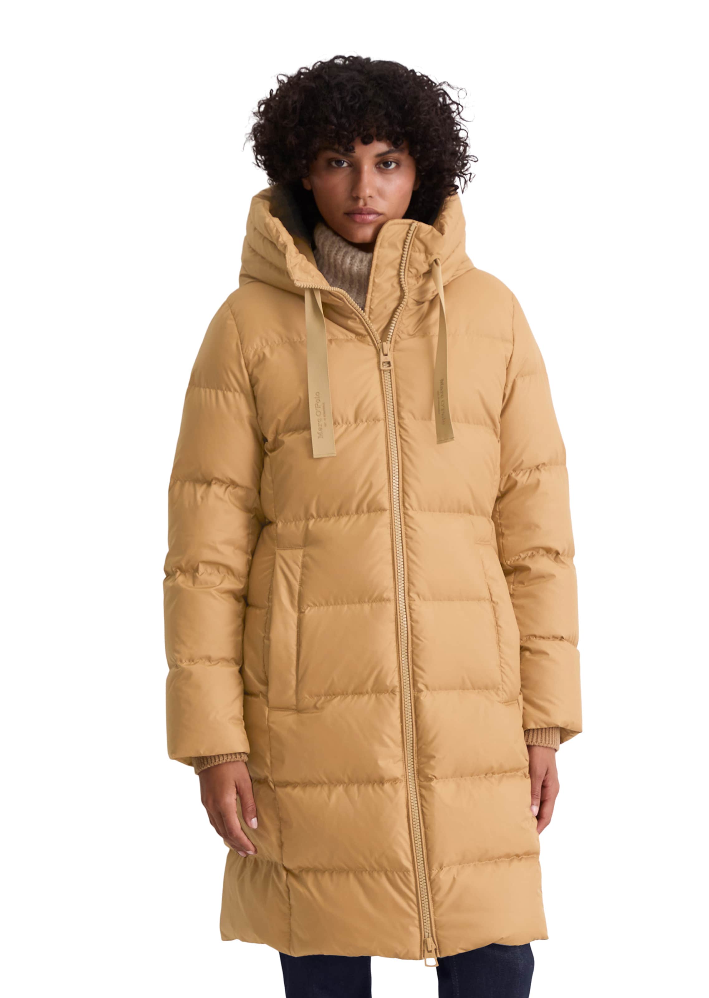 Marc O'Polo Winter Coat in Beige: front