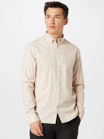 Coupe regular Chemise 'Vali' !Solid en beige : devant