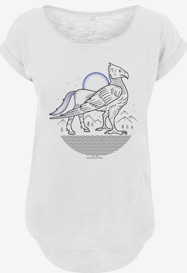 F4NT4STIC Shirt 'Harry Potter Buckbeak Line Art' in indigo / schwarz / weiß, Produktansicht