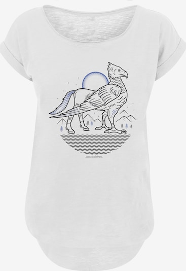 Maglietta 'Harry Potter Buckbeak Line Art' F4NT4STIC di colore indaco / nero / bianco, Visualizzazione prodotti