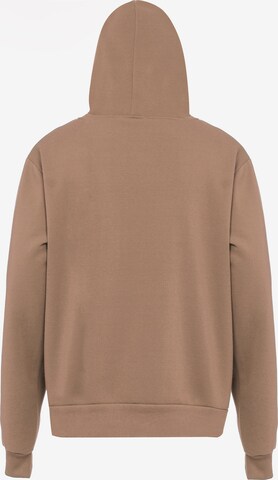 FUMO Zip-Up Hoodie in Brown