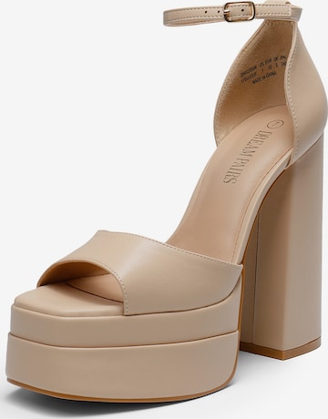 Dream Pairs Strap Sandals in Beige: front